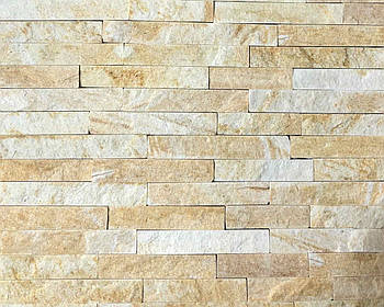 Болгарський сланець "Золото" (1м.кв.) 3 см, торц. / плитка для облицювання цоколя, фасаду та стін усередині приміщення