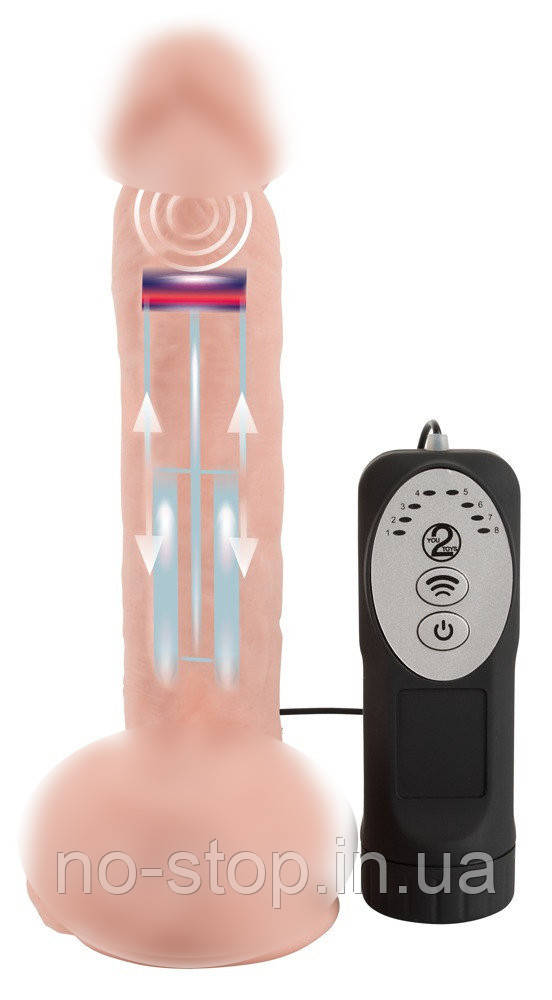 Вібратор на присосці Medical Silicone Thrusting Vib, фото 1