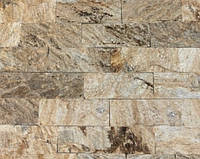 Болгарский сланец «Золотая осень» (1м.кв.) 3 см, торц / плитка из камня для фасада, цоколя, интерьера