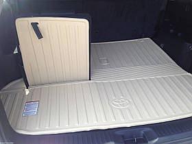 Toyota Highlander 2014-2019 Бежевий гумовий килимок складаний у багажник Новий Оригінал