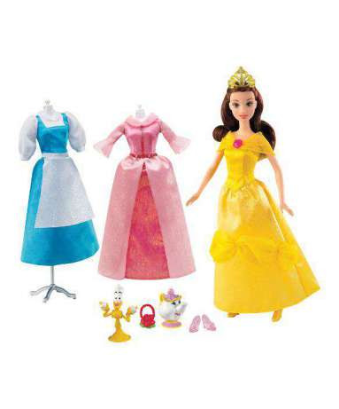 Лялька Бел з 2 додатковими вбраннями та аксесуарами від Mattel , фото 1
