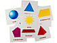 Розвиваючі картки "Геометричні фігури" (110х110 мм) 65797 на англ. /укр. мовою, фото 3