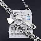 Комплект!!! Срібний ланцюжок з хрестиком. Чоловіча цепочка бісмарк 25 грам і хрестик великий, фото 10