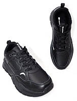 Розміри 36, 37, 38, 40, 41  Демісезонні кросівки Restime з натуральної шкіри, чорні, Restime 21206