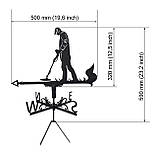 Флюгер Кладошукач, Камрад, флюгер на дах з металу 2 мм., фото 2