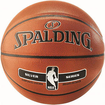 М'яч баскетбольний Spalding NBA Silver IN/OUT Size 7 .