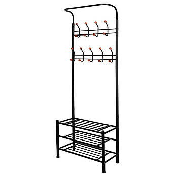 Вішалка для одягу підлогова з полицями для взуття Springos HA2030 .