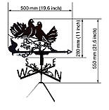Флюгер Голуби, флюгер на дах з металу 2 мм., фото 2