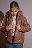 Дитяча шкірозамінник куртка для дівчинки розмір 140-158, фото 2
