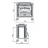 Потужна чавунна дров'яна піч тривалого горіння для опалення будинку, буржуйка Plamen TENA N  11 кВт, фото 6