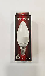 LED лампа DAYON EMT-1710 C37 6W 4100K E14