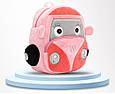 Дитячий рюкзак рожевий для улюблених малюків для садка школи м'який велюр машинка "VV" маленька дівчинці, фото 10