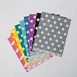 Кольорові паперові пакети 170*30*230 мм упаковка 108 шт Набір пакетів подарункових паперових маленьких, фото 5