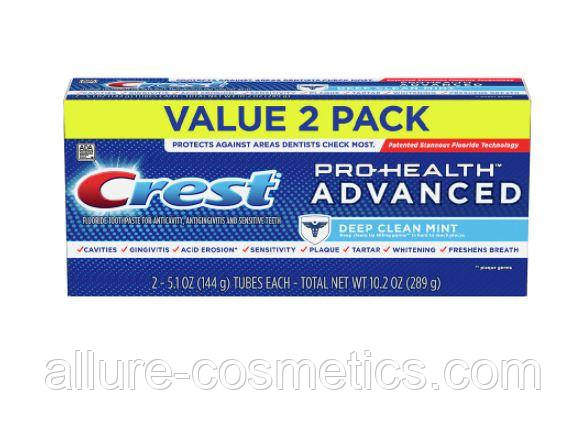 2x Зубна паста для глибокого очищення Crest Pro-Health Deep clean mint Toothpaste 144 г (288г)