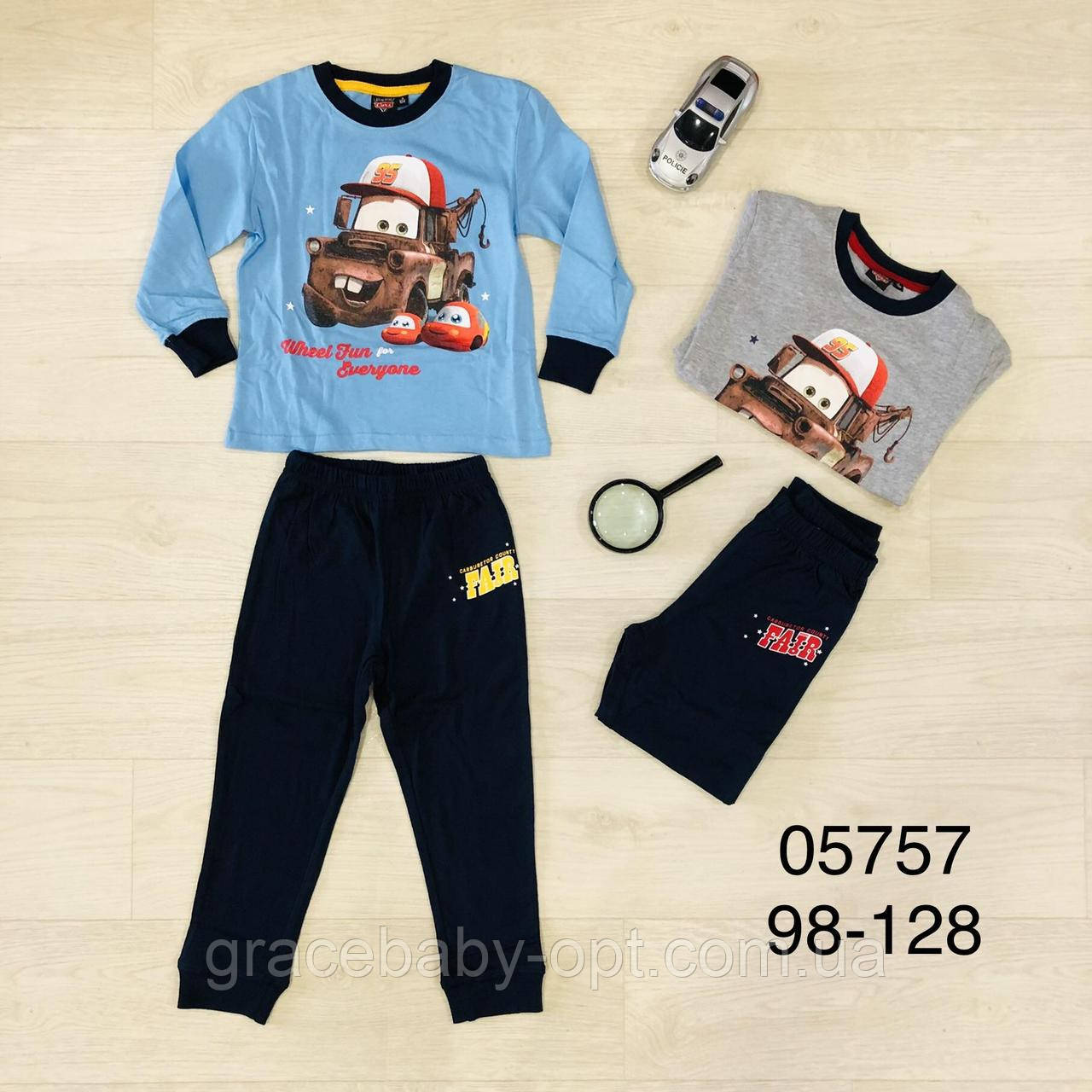Піжама для хлопчиків оптом, Disney, 98-128 см, № 05757