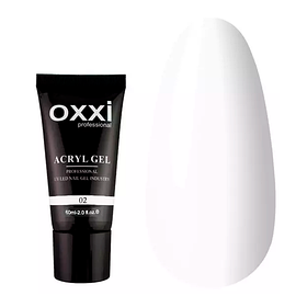 Полігель OXXI Acryl Gel No2, білий 30 мл