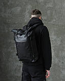 Рюкзак рол чорний з відділенням для ноутбука міський SCOUT стильний молодіжний, фото 3