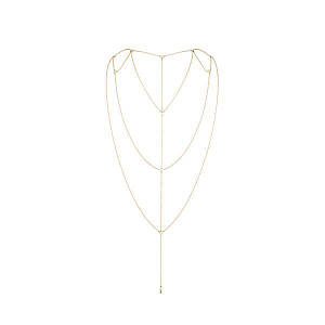 Прикраса для спини і декольте Bijoux Indiscrets Magnifique Back and Cleavage Chain - Gold   | Promax