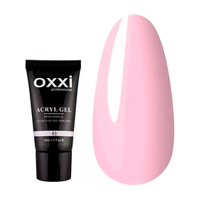 Полігель OXXI Acryl Gel No3 — холодний рожевий, 30 мл