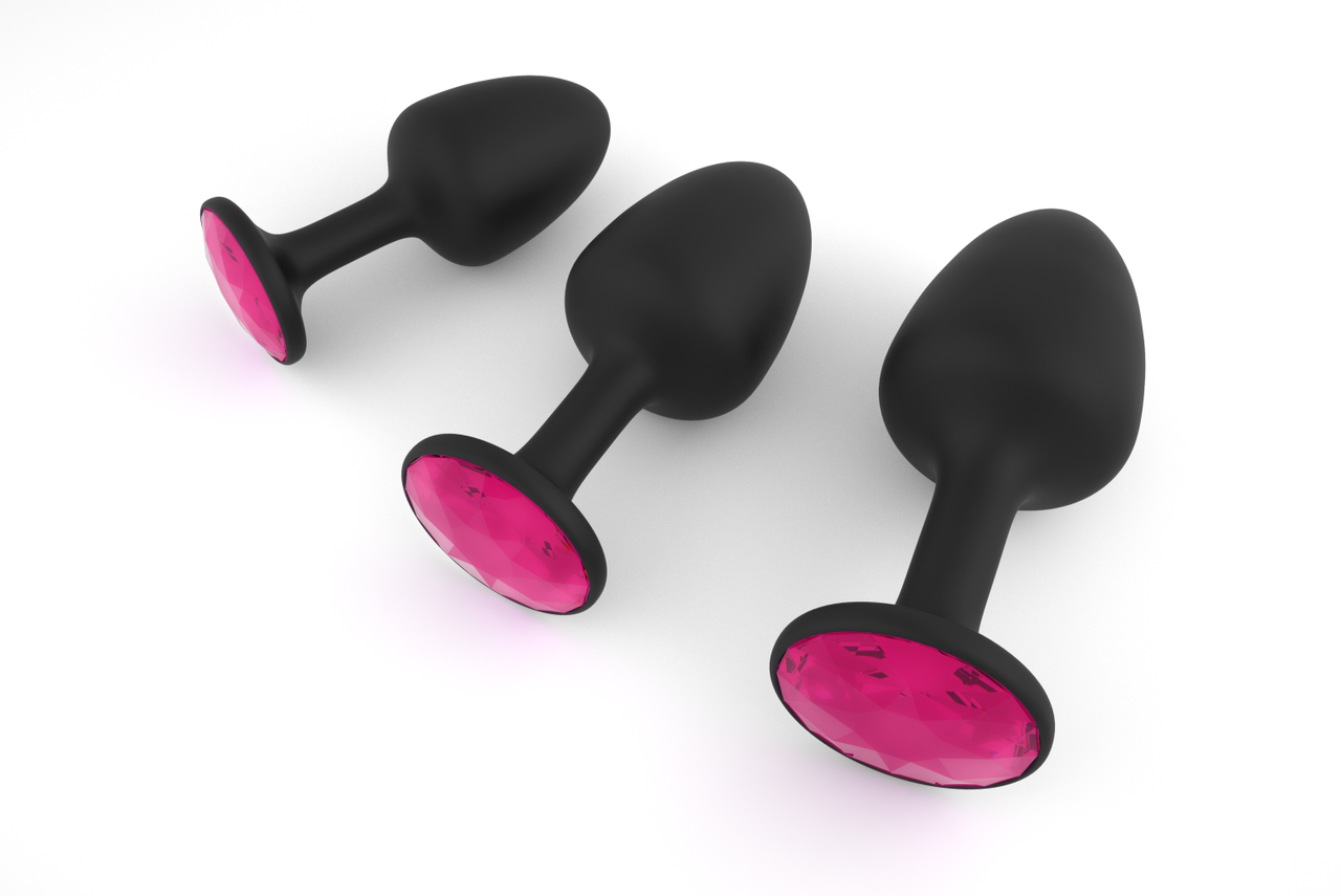 Анальная пробка Dorcel Geisha Plug Ruby L с шариком внутри, создает вибрации, макс. диаметр 4см | ProMax