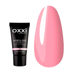 Полигель OXXI Acryl Gel №4 – теплий рожевий, 30 мл