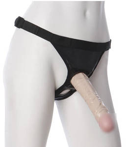 Трусики зі страпоном Doc Johnson Vac-U-Lock - 8 Inch Classic Dong Ultra Harness   | Promax