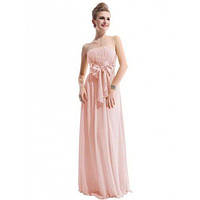 РАСПРОДАЖА! Сексуальное розовое длинное вечернее платье | Promax