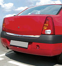 Накладка нижньої кромки кришки багажника (нерж.) для Dacia Logan I (2005-2008)