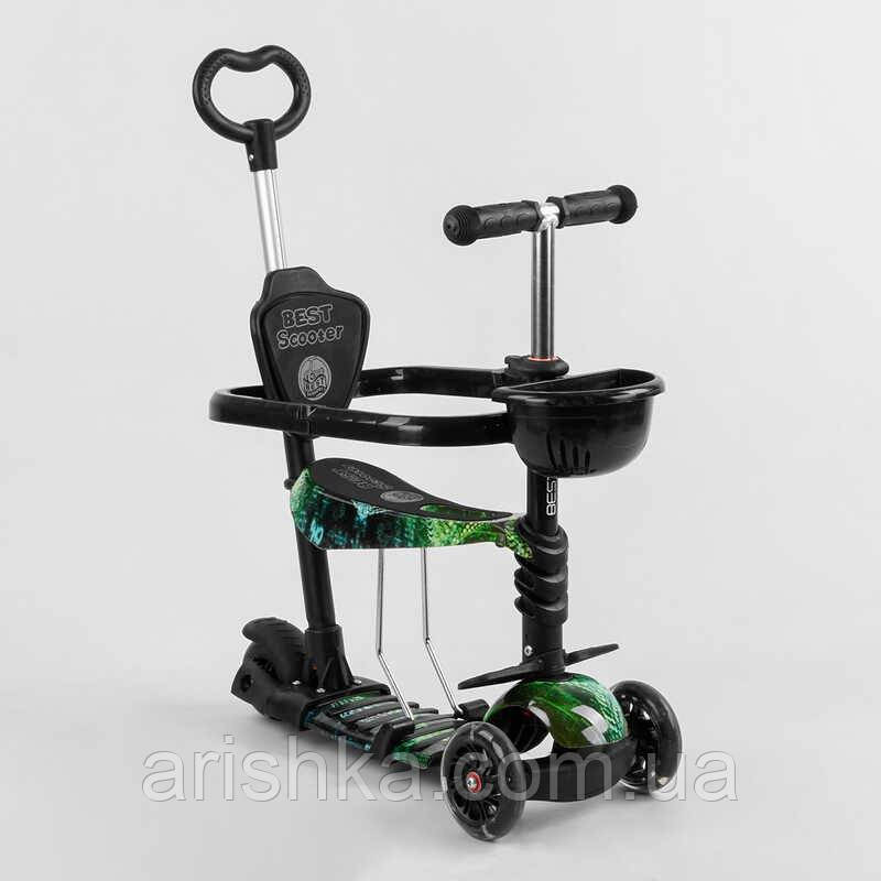 Дитячий самокат-трансформер 5в1 з Best Scooter з кошиком