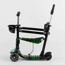 Дитячий самокат-трансформер 5в1 з Best Scooter з кошиком, фото 3