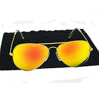 РАСПРОДАЖА! Очки солнцезащитные Ray-Ben Aviator золотистые | Promax