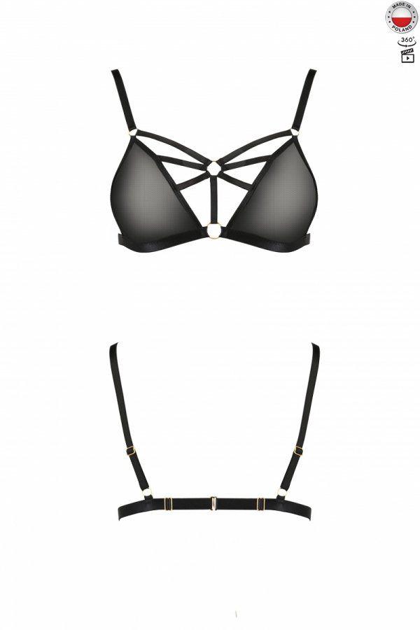Бюстгальтер-стрепы MEGGY BRA black L/XL - Passion Exclusive | Promax