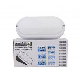 Світильник LED Oval Ceiling 12W-220V-960L-6500K-IP65 (ЖКХ овал)