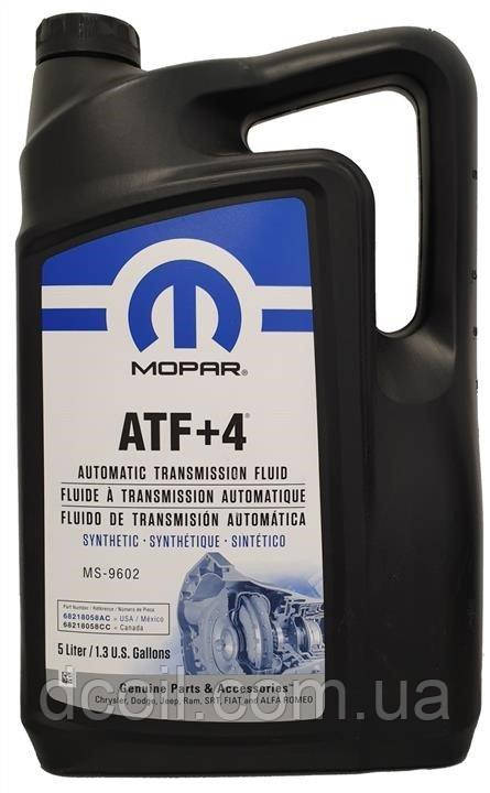 Олива для автоматичних коробок передач Mopar ATF+4 5 Л