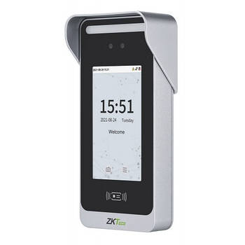 Вхід по біометрії обличчя з вулиці ZKTeco SpeedFace M4