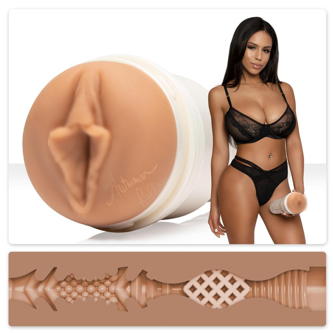 Мастурбатор Fleshlight Girls: Autumn Falls - Cream, зі зліпка вагіни, дуже ніжний | Promax, фото 1