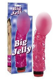 Вібратор BIG JELLY малиновий   | Promax