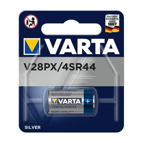 Батарейка VARTA Silver Oxide 6V V28PX / 4SR44 /  (6477 101401)