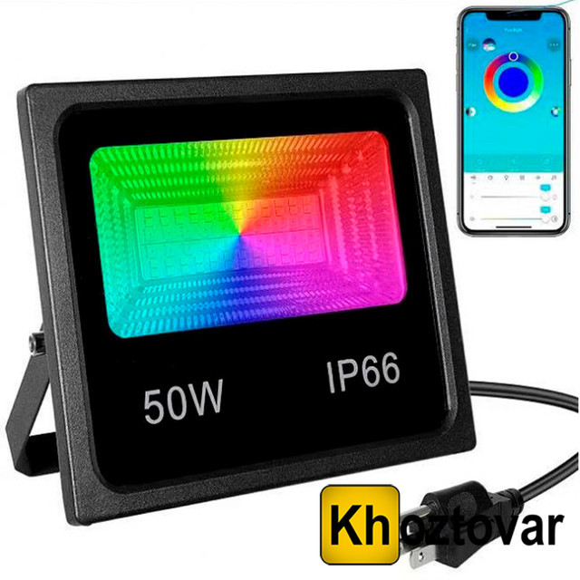 Світлодіодний прожектор Smart Led RGB <unk> 50 W, фото 1