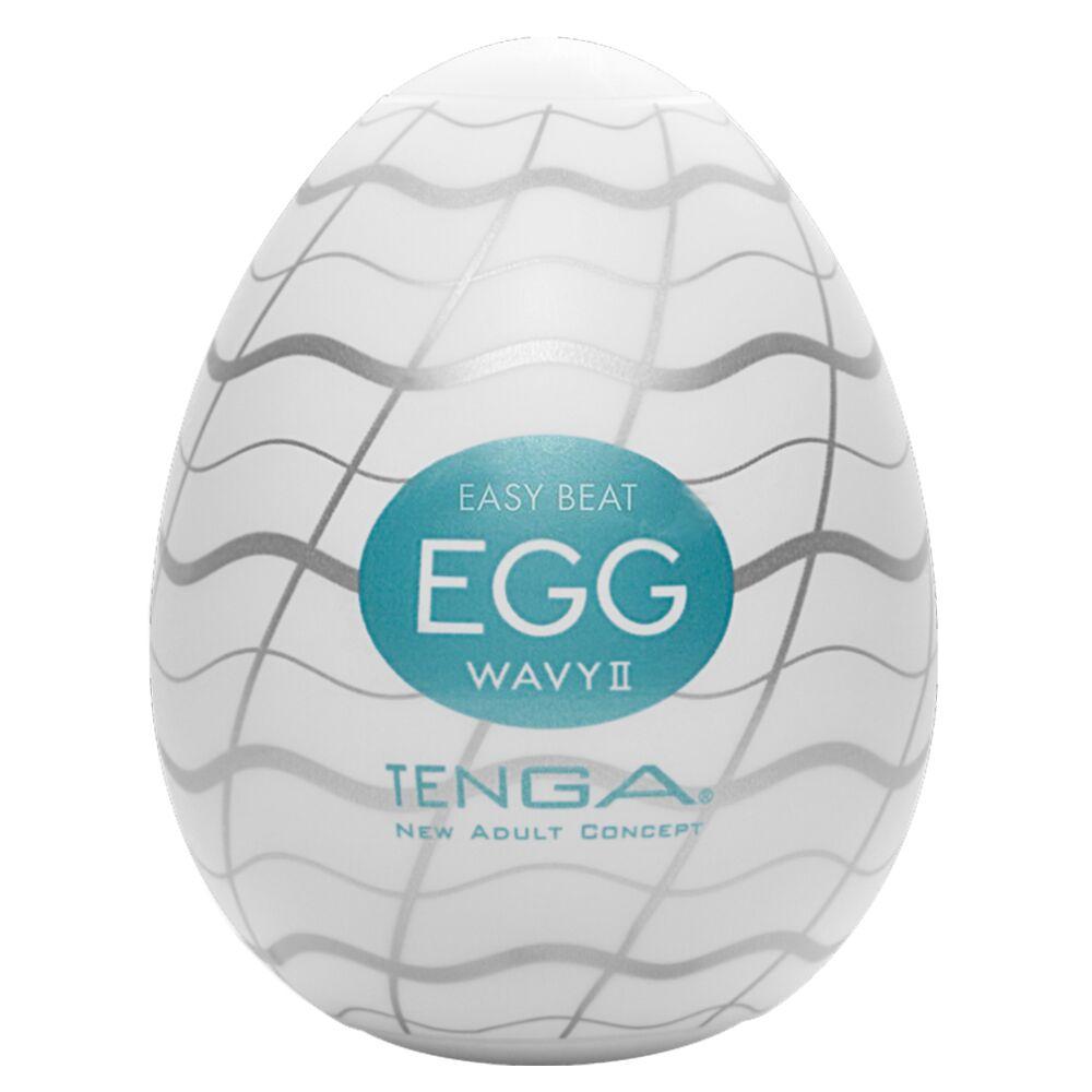 Мастурбатор-яйце Tenga Egg Wavy II з подвійним хвилястим рельєфом | Promax, фото 1