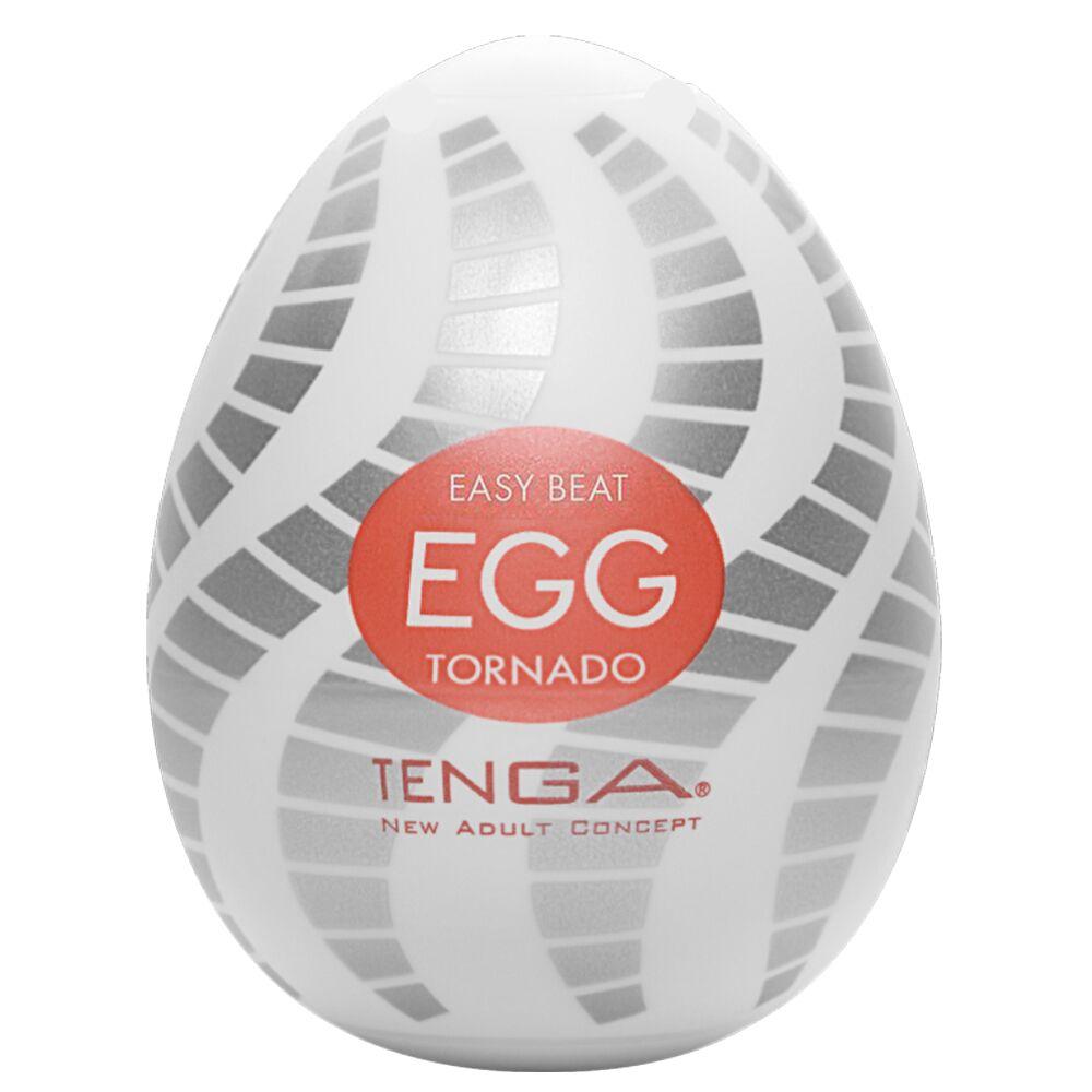 Мастурбатор-яйце Tenga Egg Tornado зі спірально-геометричним рельєфом | Promax, фото 1