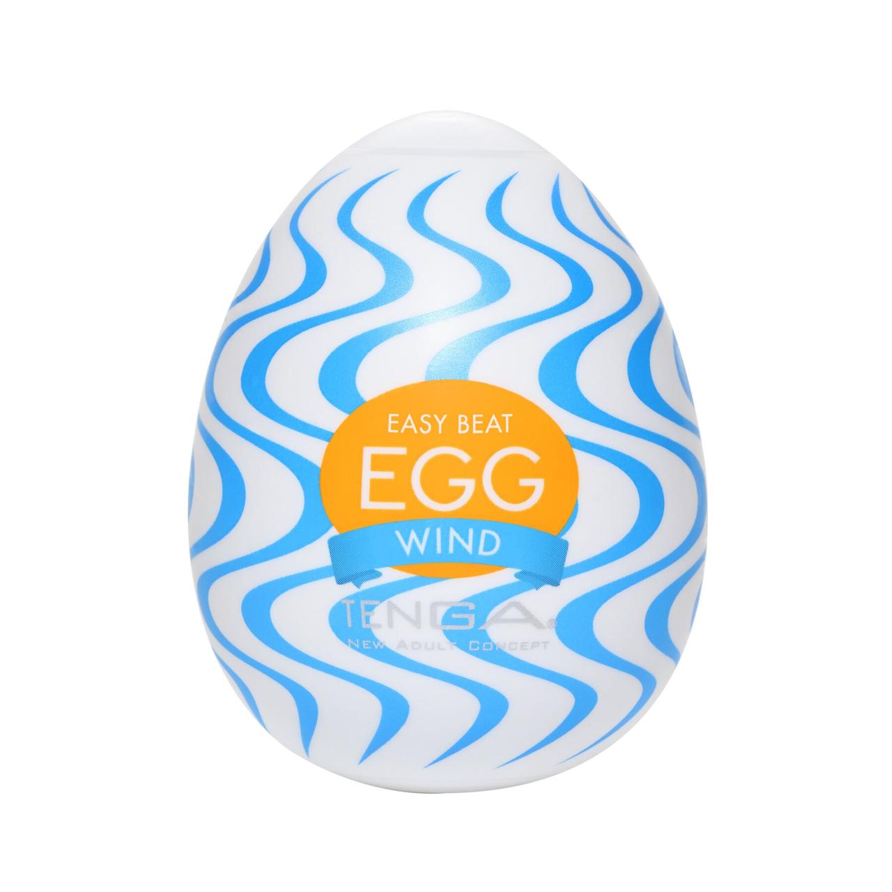 Мастурбатор-яйце Tenga Egg Wind з зигзагоподібним рельєфом   | Promax, фото 1