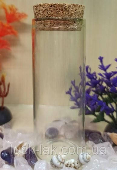 Баночка скляна з дерев'яним корком 30х80 мм, 40 мл, фото 1