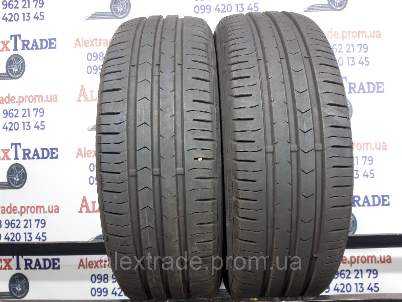 Пара летней резины 195 65 r15 бу Continental ContiPremiumContact 5