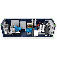 Стаціонарний електрогенератор азоту Bauer SNG 42/76/TS, великий потік азоту