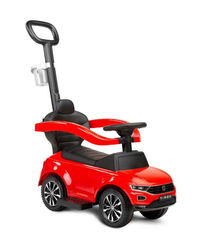 Машинка для катання Caretero (Toyz) VW T-Roc з батьківською ручкою Red, фото 1
