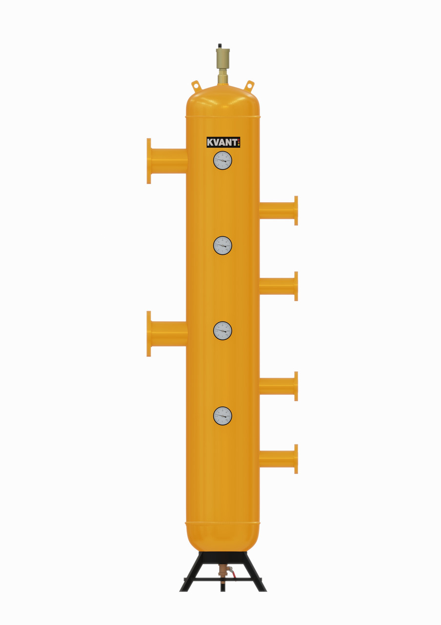 HYB-125F/2F5 Колектор/гідрострілка Ду125 10бар /2 конт.50 фланц. KVANT HYBRID