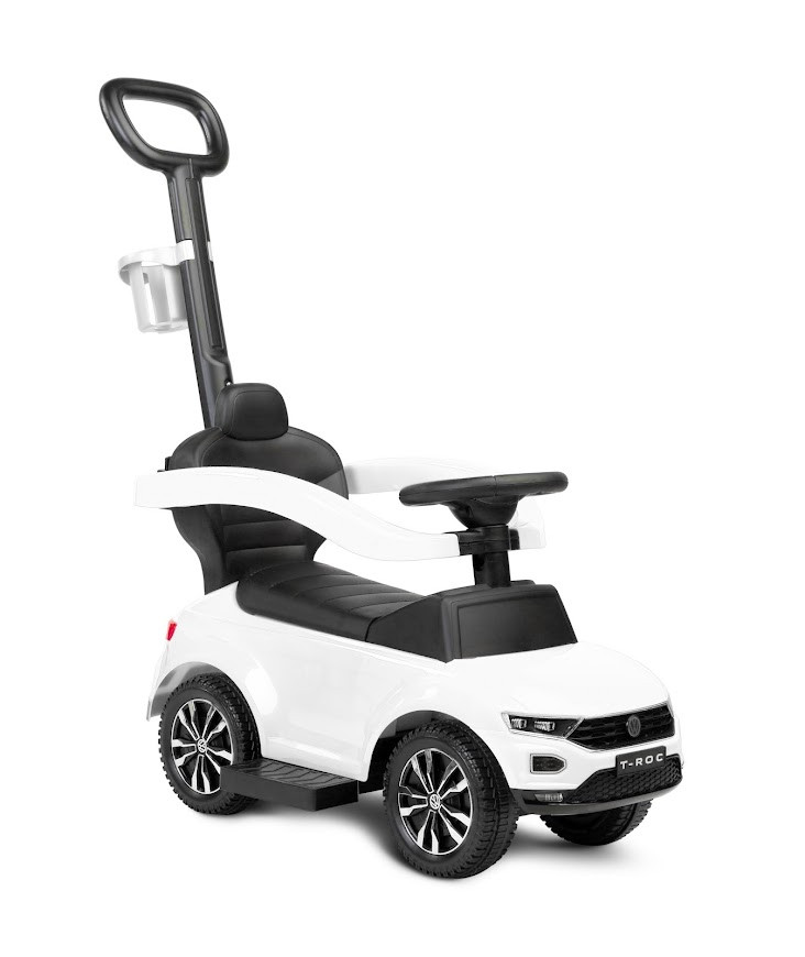 Машинка для катання Caretero (Toyz) VW T-Roc з батьківською ручкою White, фото 1