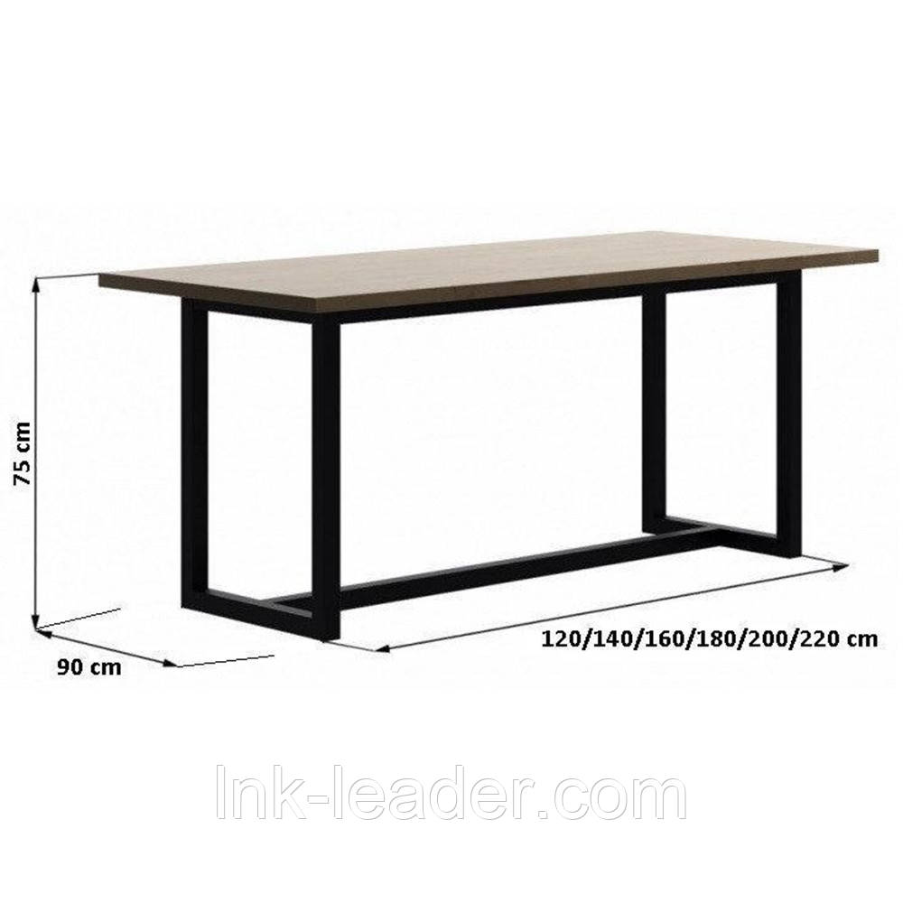 Стіл обідній LNK Лофт Loft "Standart" 1600*900*750 мм (SL5.2)