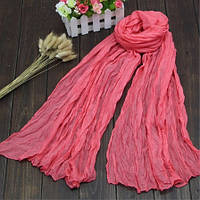 Женский коралловый шарф - 170*43см